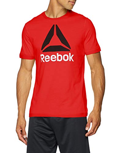 Reebok Qqr-Stacked Camiseta, Hombre, motred, XL