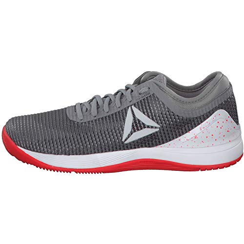 Reebok R Crossfit Nano 8.0, Zapatillas de Deporte Interior para Mujer, Multicolor (Shark/Tin Grey/Ash Grey/Neon Red/White 000), 37 1/3 EU