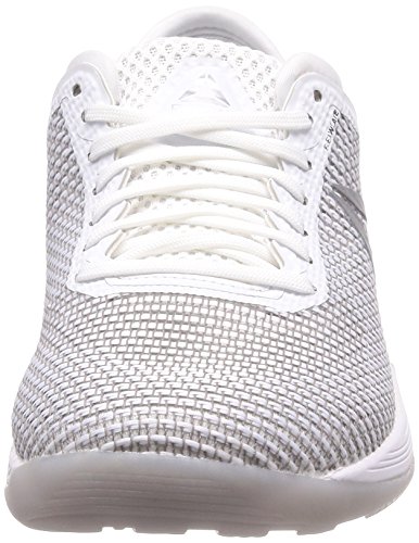 Reebok R Crossfit Nano 8.0, Zapatillas de Deporte para Mujer, Blanco (White/Skull Grey/Pure Silver White/Skull Grey/Pure Silver), 36 EU