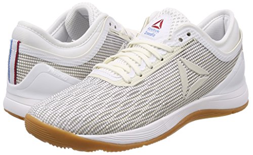 Reebok R Crossfit Nano 8.0, Zapatillas de Deporte para Niñas, Blanco (White/Classic White/Excellent Red/Blue/Gum White/Classic White/Excellent Red/Blue/Gum), 35.5 EU