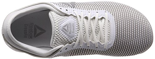 Reebok R Crossfit Nano 8.0 Zapatillas de Entrenamiento Hombre, Blanco (White/Skull Grey/Silver 0), 48.5 EU (13 UK)