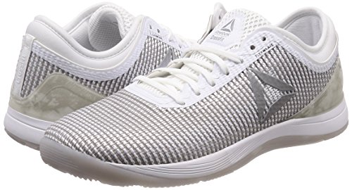 Reebok R Crossfit Nano 8.0 Zapatillas de Entrenamiento Hombre, Blanco (White/Skull Grey/Silver 0), 48.5 EU (13 UK)