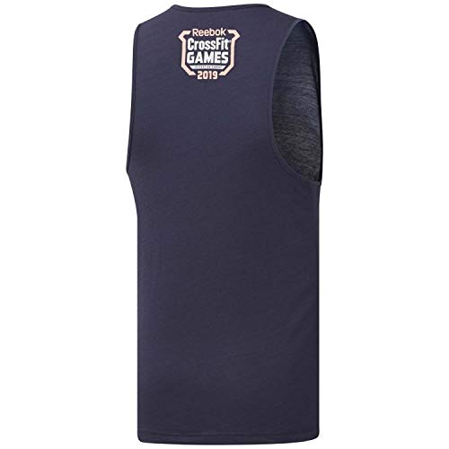 Reebok RC AC + Cotton Tank Games Camiseta De Tirantes, Hombre, hernvy/hernvy, XS