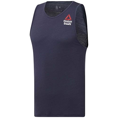 Reebok RC AC + Cotton Tank Games Camiseta De Tirantes, Hombre, hernvy/hernvy, XS