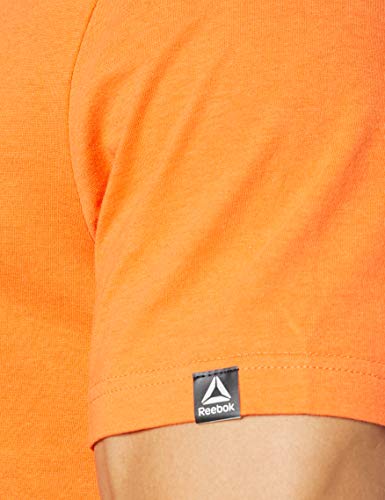 Reebok RC Camo Logo tee Camiseta, Hombre, Fiery Orange, L