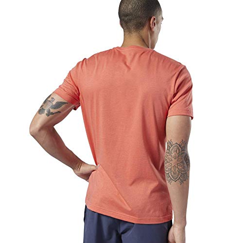 Reebok RC Distressed Crest tee Camiseta, Hombre, Rosette, L