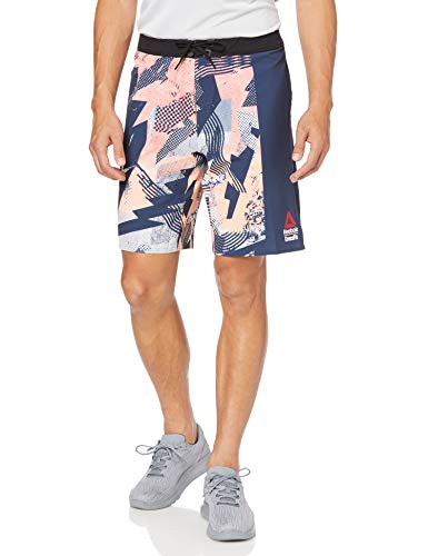 Reebok RC Epic Cordlock- Print Pantalón Corto, Hombre, Sunglow, 37"