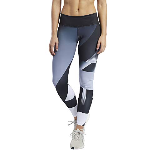 Reebok RC Lux Bold Texture Tight-AMRAP Mallas, Mujer, Gris (Sterling Grey), L