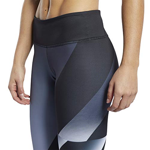 Reebok RC Lux Bold Texture Tight-AMRAP Mallas, Mujer, Gris (Sterling Grey), L