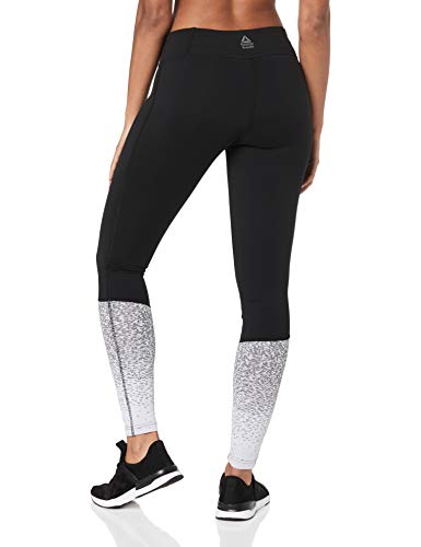 Reebok RC Lux Tight-Fade Mallas, Mujer, Negro, S