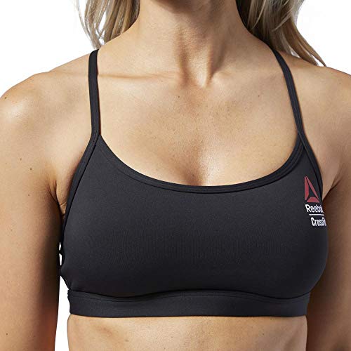 Reebok RC Skinny Bra Sujetador Deportivo, Mujer, Black, 2XS