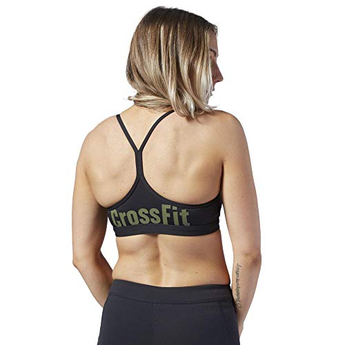 Reebok RC Skinny Bra Sujetador Deportivo, Mujer, Black, 2XS