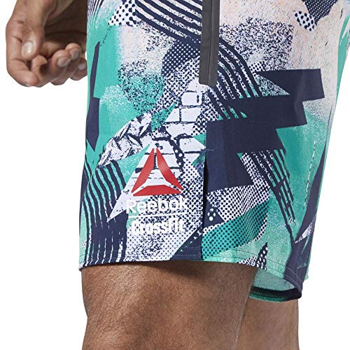 Reebok RC Speed Short Games Pantalón Corto, Hombre, Emerald, XL