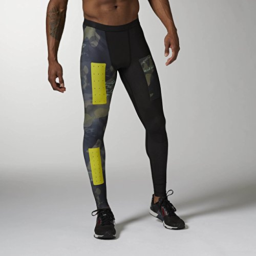 Reebok RCF Comp Tight - Mallas para Hombre, Color Verde, Talla M