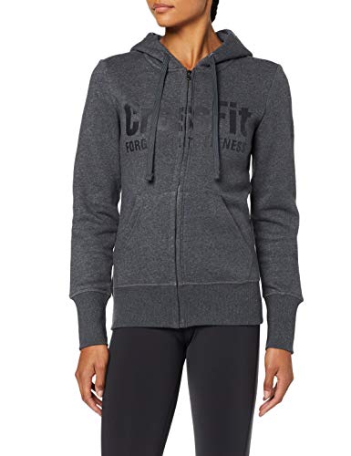 Reebok RCF Full Zip Hoody Chaqueta, Mujer, Multicolor (brgros/Negro), S