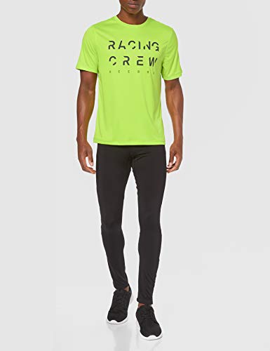 Reebok Re Run Crew tee Camiseta, Hombre, neolim, S