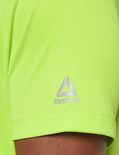 Reebok Re Run Crew tee Camiseta, Hombre, neolim, S