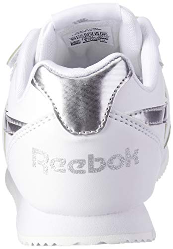 Reebok Royal CLJOG 2 2V, Zapatillas de Trail Running para Niñas, Multicolor (New Metallic/White/Silver 000), 34 EU