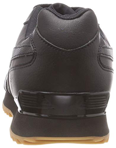 Reebok Royal Glide Ripple Clip, Zapatillas Clasicos para Hombre, Negro (Black/Gum), 43 EU