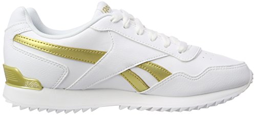 Reebok Royal Glide Rplclp, Zapatillas de Trail Running para Mujer, Multicolor (White/White/Gold Met Bs5818), 39 EU