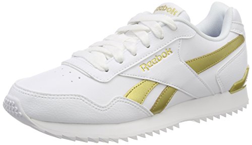 Reebok Royal Glide Rplclp, Zapatillas de Trail Running para Mujer, Multicolor (White/White/Gold Met Bs5818), 39 EU