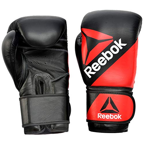 Reebok RSCB-10110RD-14 Guantes para Boxeo, Adultos Unisex, Rojo/Negro, 14 oz