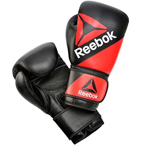 Reebok RSCB-10110RD-14 Guantes para Boxeo, Adultos Unisex, Rojo/Negro, 14 oz