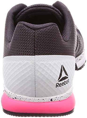 Reebok Speed TR, Zapatillas de Deporte para Mujer, Gris (Smoky Volcano/White/Acid Pink 000), 39 EU