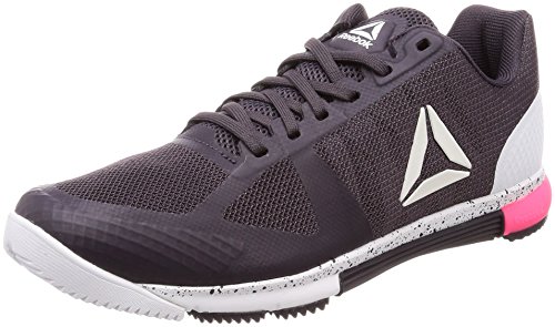 Reebok Speed TR, Zapatillas de Deporte para Mujer, Gris (Smoky Volcano/White/Acid Pink 000), 39 EU