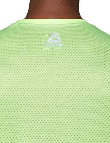 Reebok SS Camiseta, Hombre, Verde (Elefla), M