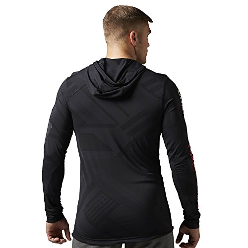 Reebok Sudadera con Capucha Crossfit Cordura Jacquard con Capucha, Black, 2 x l, ai1356