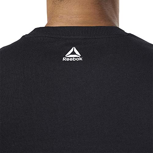 Reebok Te Big Logo Crew Sudadera, Hombre, Negro, 2XL