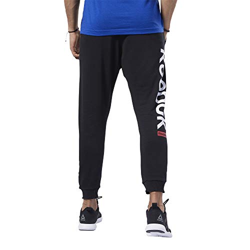 Reebok Te Big Logo Jogger Hombre, Negro, L