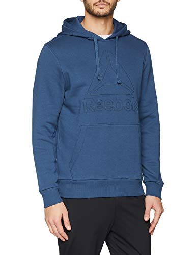 Reebok TE Big Logo Sudadera, Hombre, Azul (bunblu), L