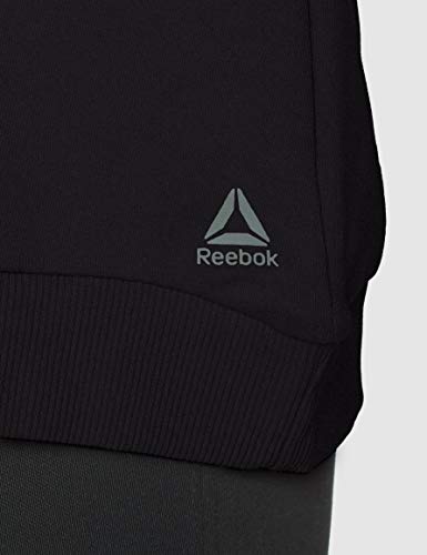 Reebok TE Crew Sudadera, Mujer, Negro, S