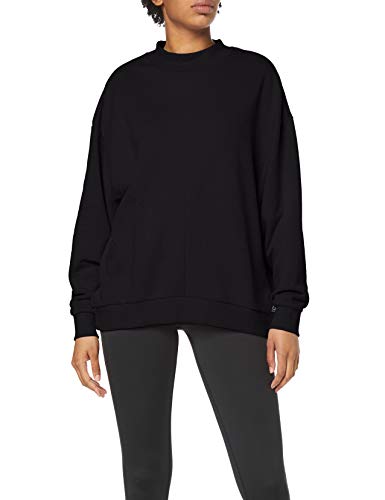 Reebok TE Crew Sudadera, Mujer, Negro, S