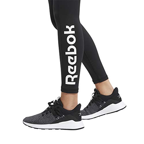 Reebok TE Linear Logo Poly Tight Mallas, Mujer, nghblk, XS