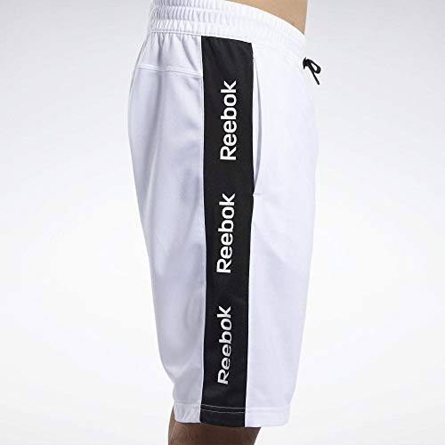 Reebok Te Linear Logo Short Pantalón Corto, Hombre, Blanco, L