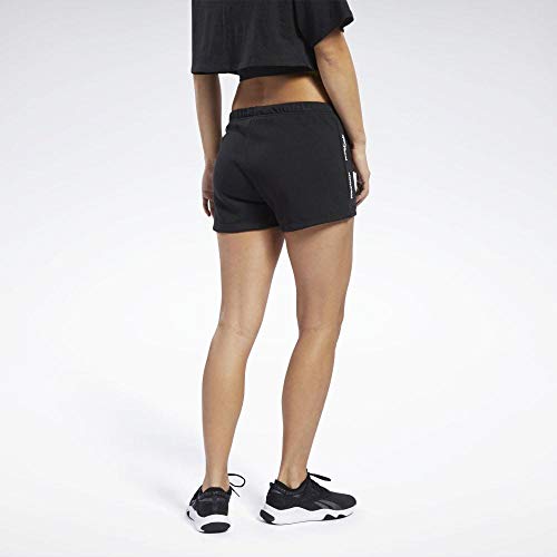 Reebok Te Linear Logo Short Pantalón Corto, Mujer, Negro, XS