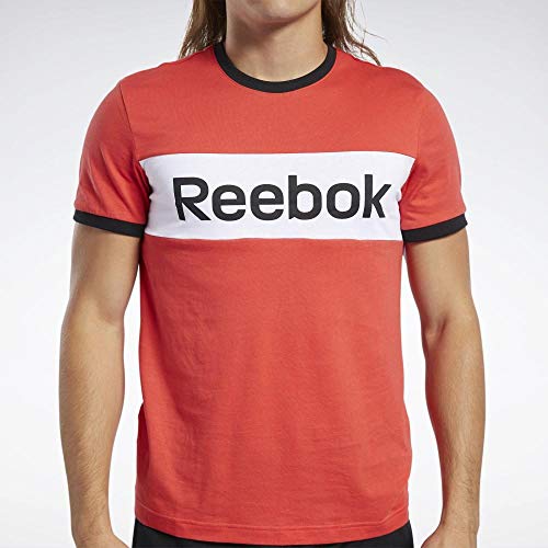 Reebok Te Ll Blocked SS tee Camiseta, Hombre, radred, M