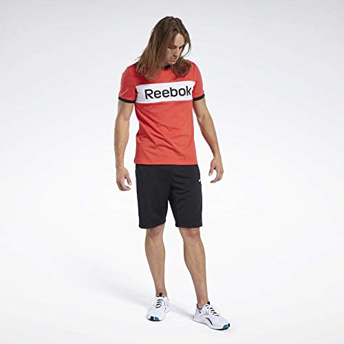 Reebok Te Ll Blocked SS tee Camiseta, Hombre, radred, M