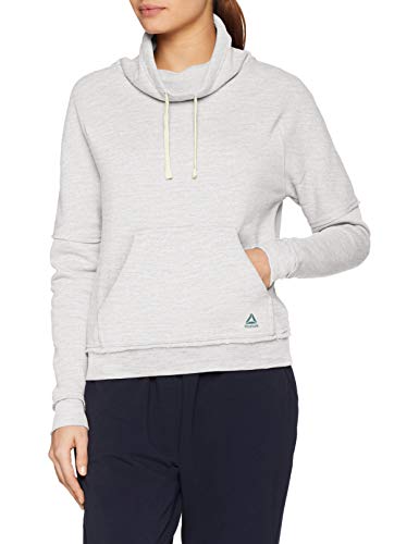 Reebok TE Marble Cowl Neck Sudadera, Mujer, Beige (Parchment), S