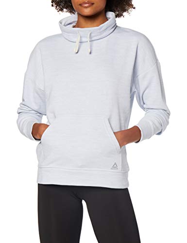 Reebok Te Marble Cowl Neck Sudadera, Mujer, Blanco, M