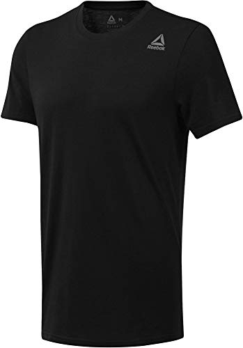 Reebok Te SL Classic tee Camiseta, Hombre, Negro (Negro), L