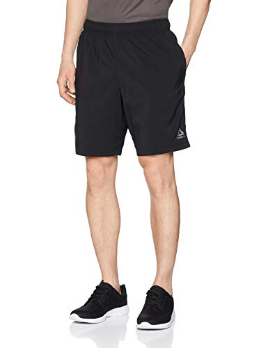 Reebok Te Woven Pantalón Corto, Hombre, Negro, XL