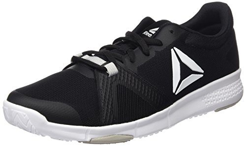 Reebok Trainflex Lite, Zapatillas de Deporte Hombre, Negro (Black/Skull Grey/White), 42 EU