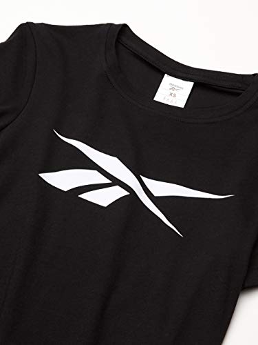 Reebok Training Essentials Vector tee Manga Corta, Negro, XXS para Mujer