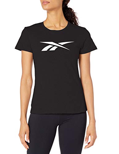 Reebok Training Essentials Vector tee Manga Corta, Negro, XXS para Mujer