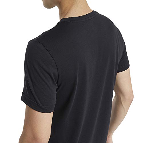 Reebok Training tee Camiseta, Hombre, Negro, L