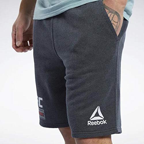 Reebok UFC FG Fight Week Short Pantalón Corto, Hombre, Negro, S